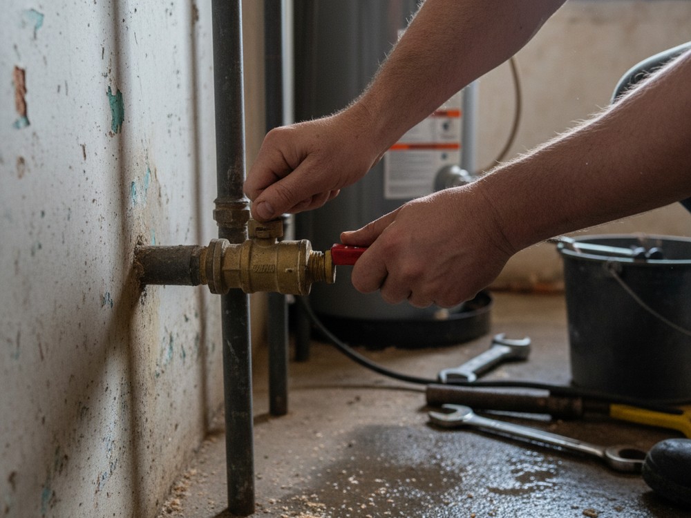 Coupure d'eau d'urgence par un plombier à Valence
